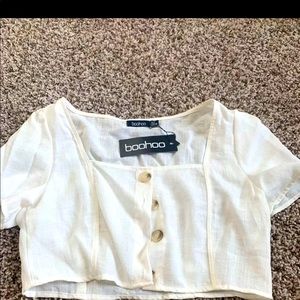 Linen crop top